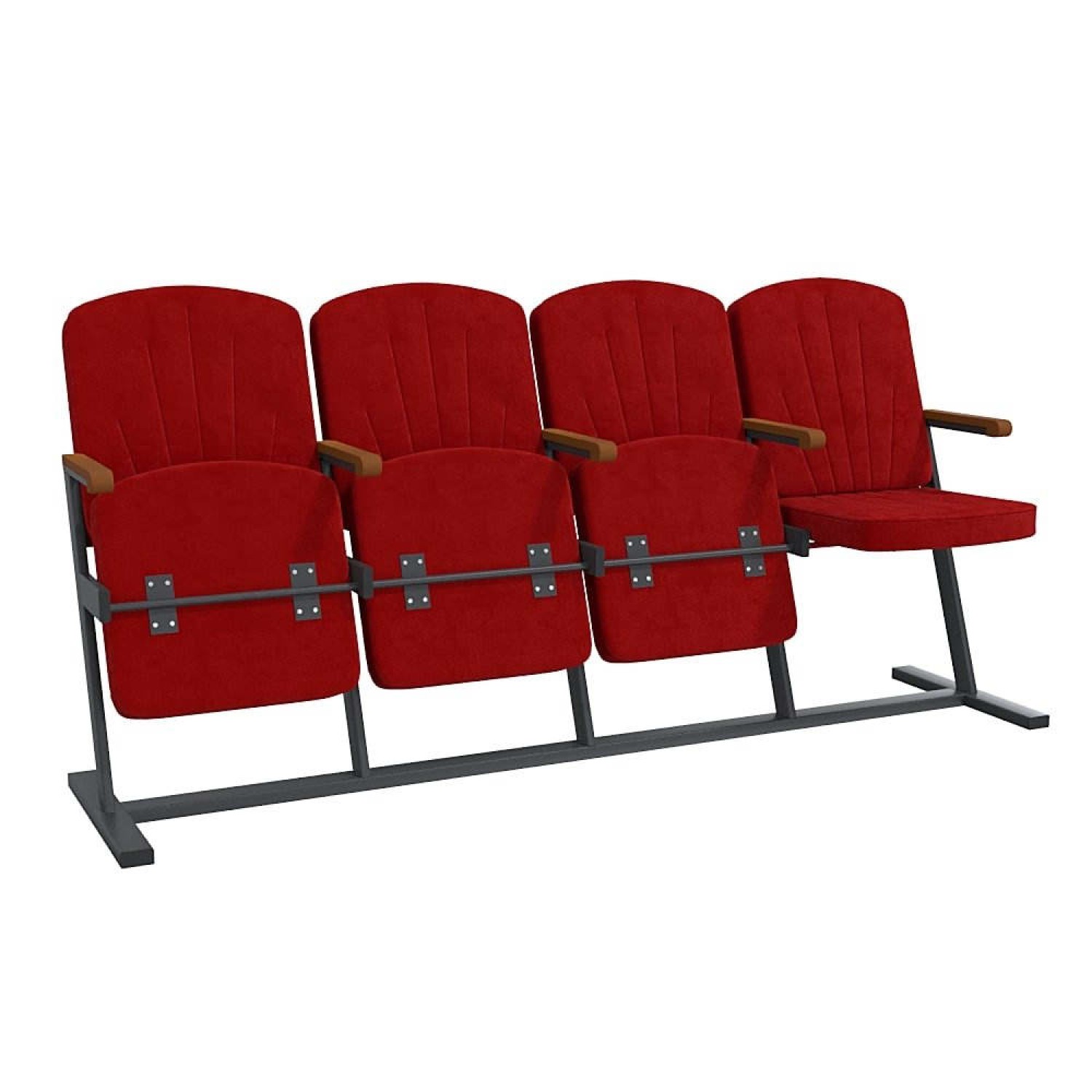 Крісло секційне Класик F-Стійка, 4 секційне, БРІК